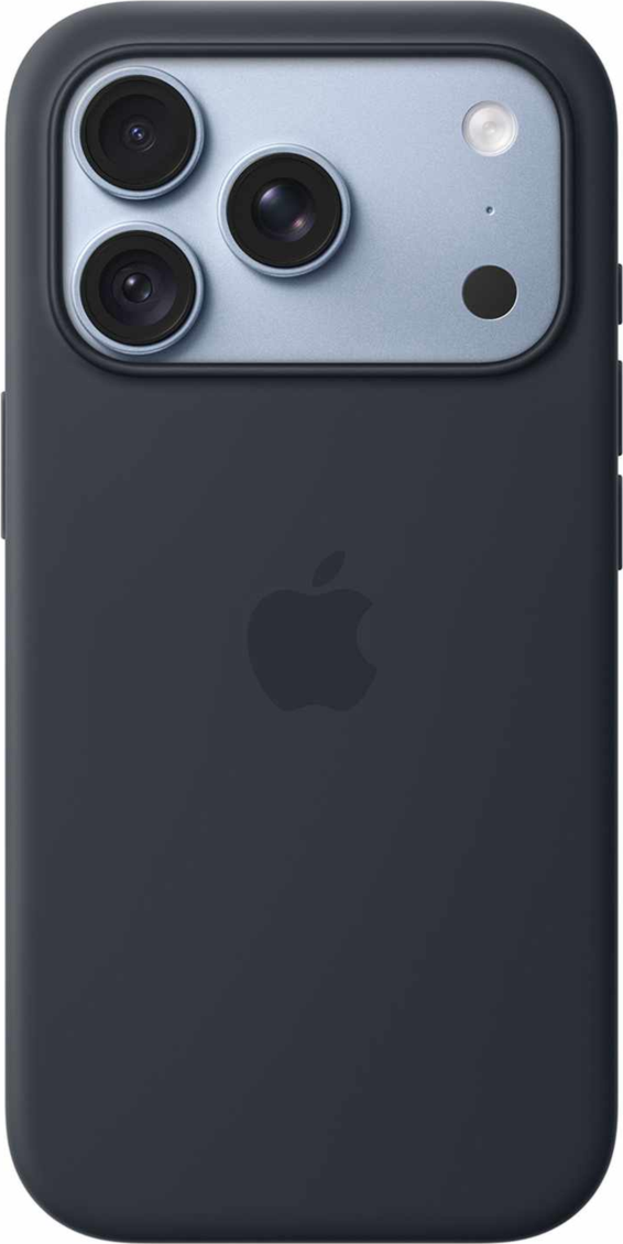 Apple - Coque en silicone avec MagSafe Bleu marine pour iPhone 18 Pro