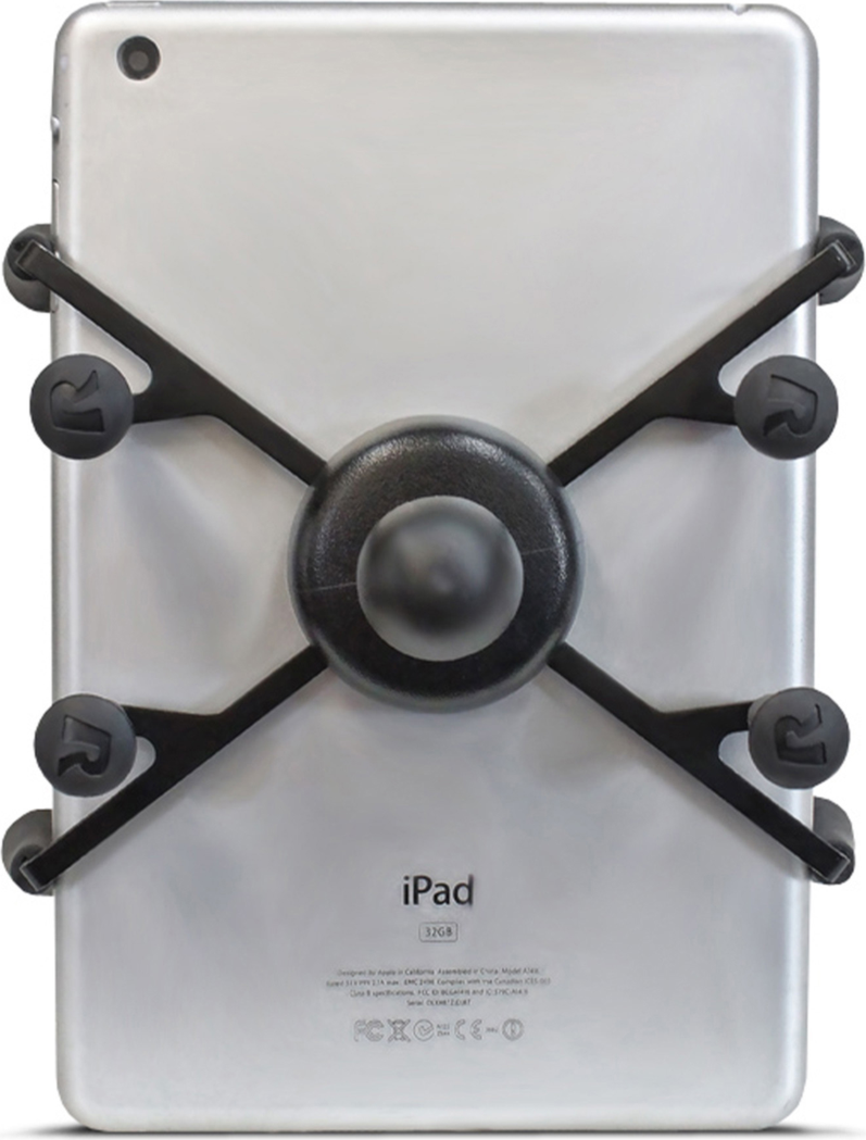 Secure any 7”-8” tablet with any RAM B size mounting system using the secure and sturdy RAM® X-Grip® Universal Holder with Ball. This spring-loaded device is perfect for outdoor applications.