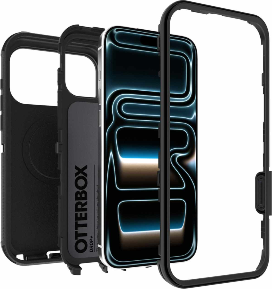 OtterBox - Defender Pro MagSafe Case Black for iPhone 18 Pro Max in Bulk Packaging