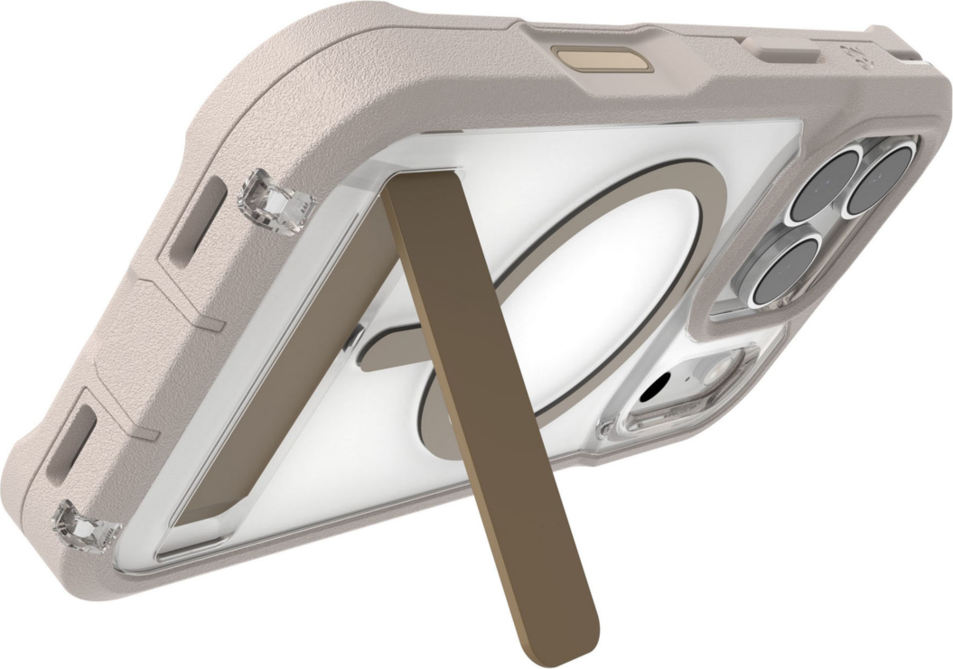 ZAGG - Rainier Snap MagSafe Case with Kickstand for Apple iPhone 17 Pro - Sandstone