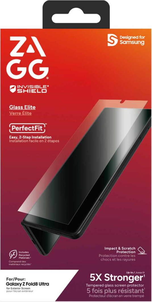 The InvisibleShield Glass Elite Screen Protector by ZAGG offers advanced strength for maximum protection.