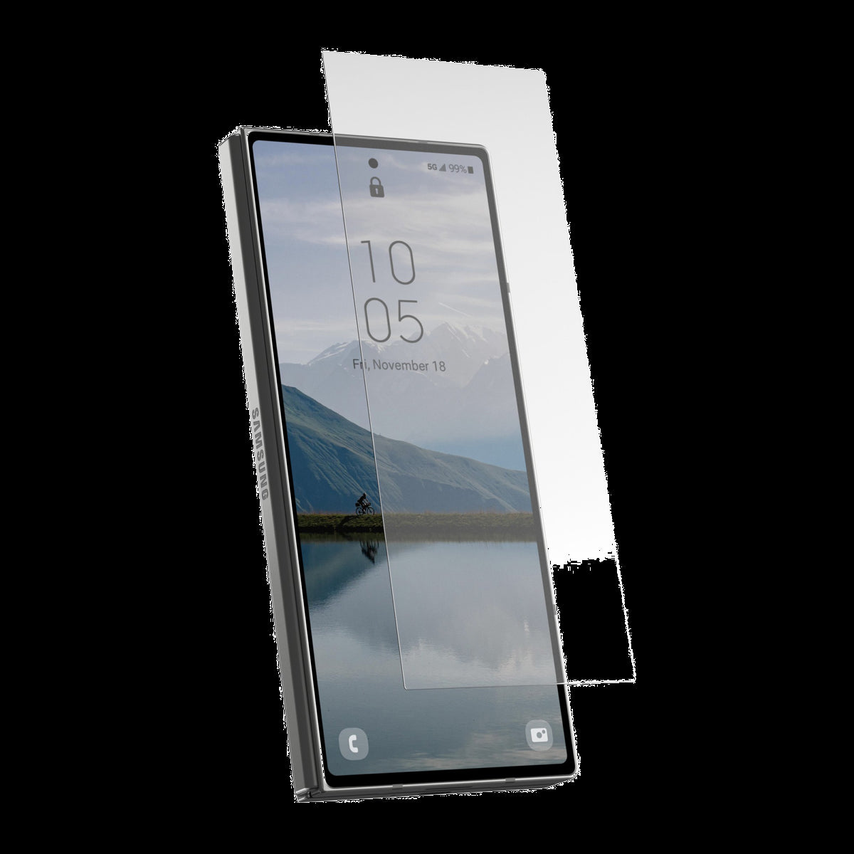 The UAG Glass Shield screen protector is built to withstand daily use and then some with up to 6 ft of drop protection.