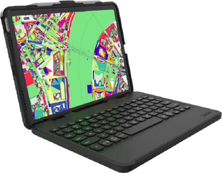 <p>Drop-tested to protect up to 6.6 feet, the ZAGG Pro Keys Rugged Keyboard features backlit, laptop-style keys, multi-device pairing, and a detachable case.</p>