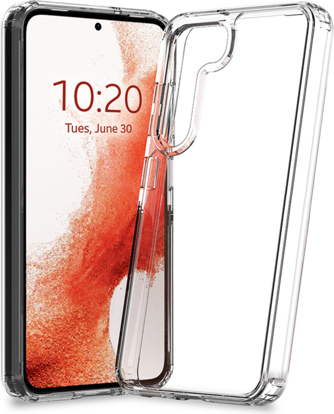 Adreama Samsung Galaxy S23 Plus Boîtier antichoc certifié GRS Crystal Clear