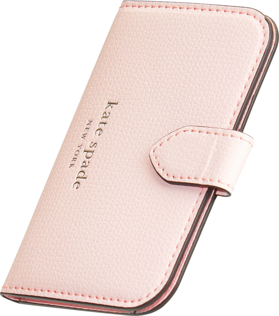 <p>The Kate Spade Morgan Magnetic Wallet uses strong built-in magnets to securely attach the wallet to MagSafe compatible phones.</p>