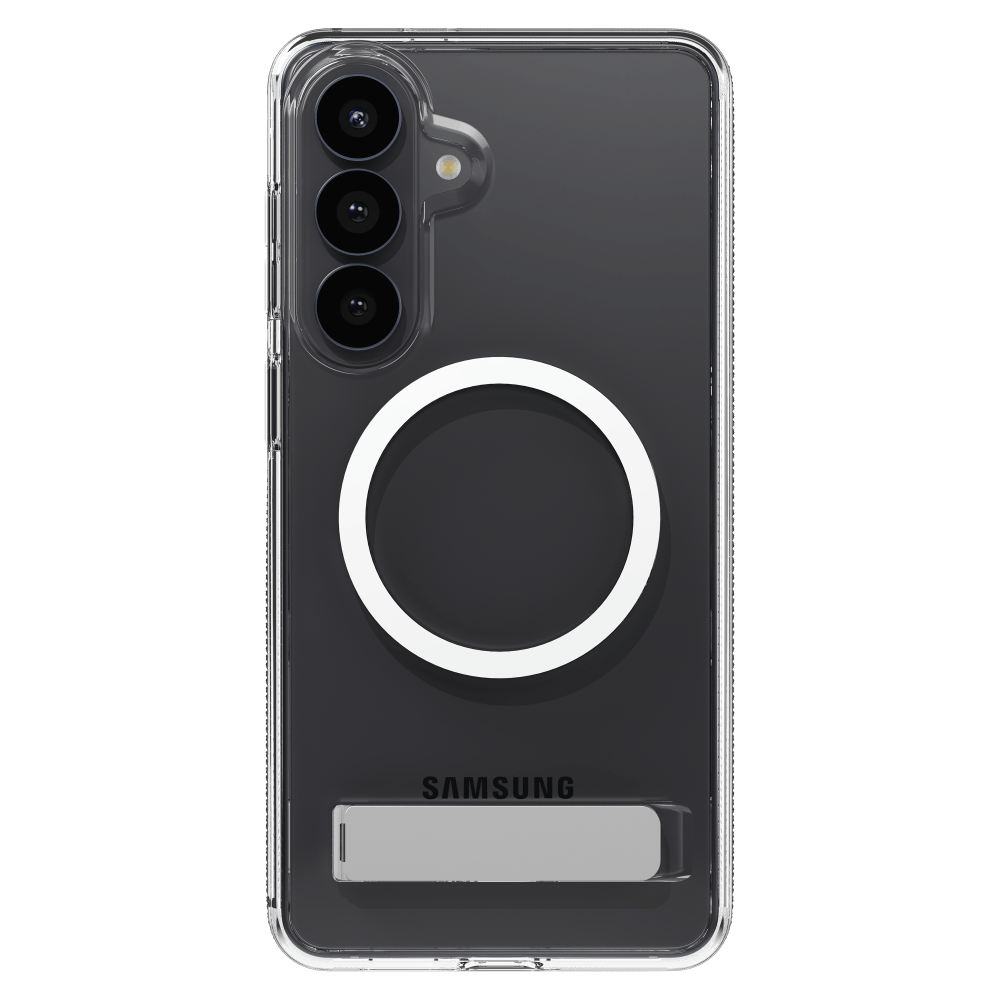 ZAGG - Coque Snap Case avec support intégré pour Samsung Galaxy S26 Plus - Transparente