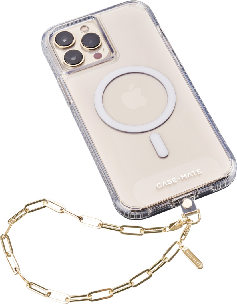 <p>Made from quality metal materials, Case-Mate’s Link Chain Phone Wristlet will make any smartphone a gorgeous accessory.</p>