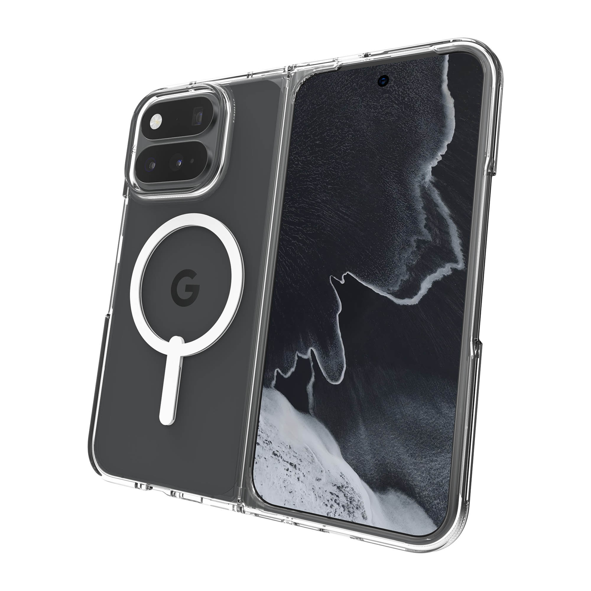 Strengthened with Graphene, the ZAGG Crystal Palace Snap Lite case combines an ultra-thin, crystal-clear profile with up to 10 ft drop protection and strong built-in magnets for magnetic accessories.
