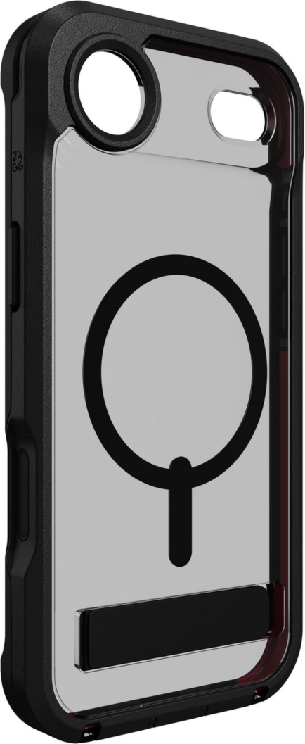 ZAGG - Rainier Snap MagSafe Case with Kickstand for Apple iPhone Air - Smoke Black