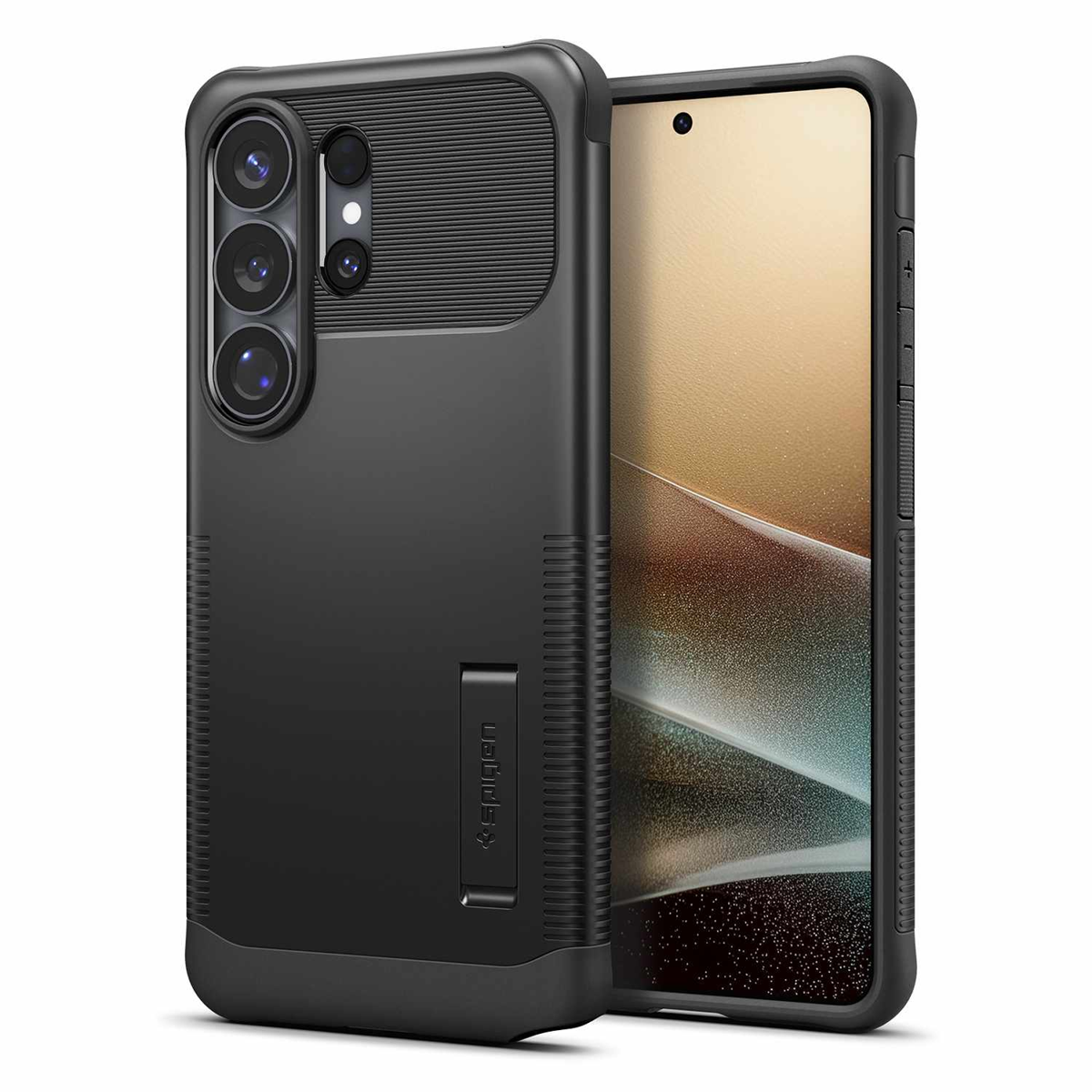 Spigen - Étui Slim Armor avec aimants, noir, pour Samsung Galaxy S26 Ultra