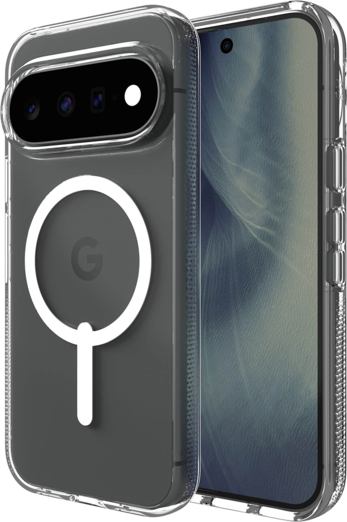 Strengthened with Graphene, ZAGG's Crystal Palace Snap series case combines a slim, crystal-clear profile with up to 13 ft drop protection and strong built-in magnets for magnetic accessories.
