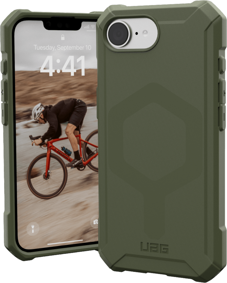 Get uncompromised defense with UAG Essential Armor – a one-piece TPU case that features an ultra-thin design, 15 ft drop protection and is compatible with MagSafe charging.