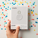 Chipolo - LOOP Tracking Tag (Works with Android's Find Hub Device or Apple Find My) - Chalk