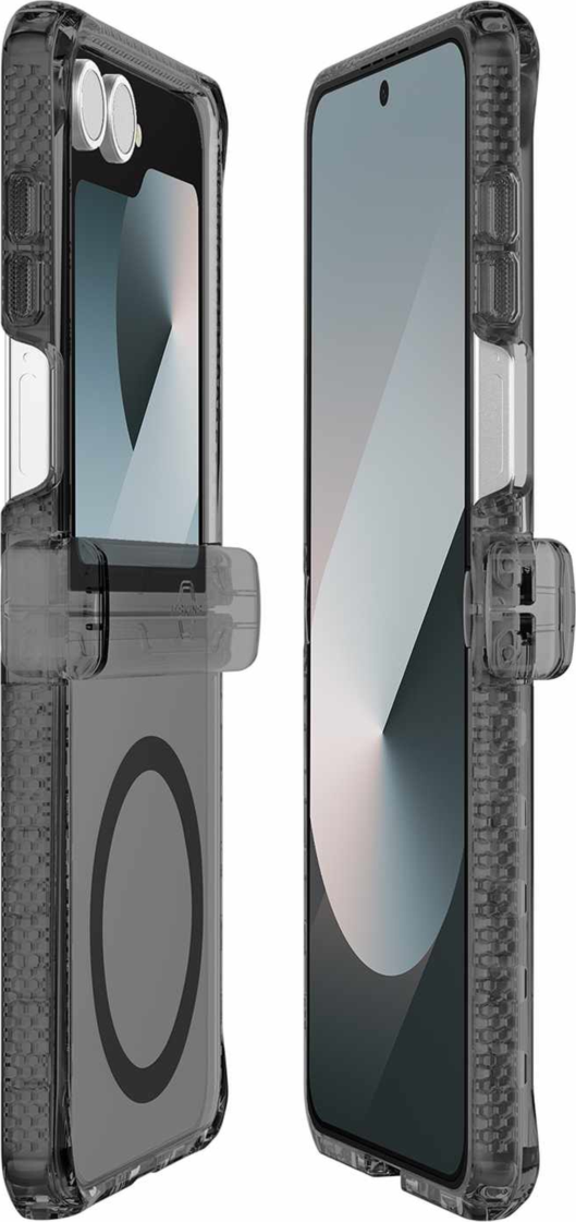 Hybrid_R Case Hinge w/MagSafe Smoke/Transparent for Samsung Galaxy Z Flip7 - Smoke