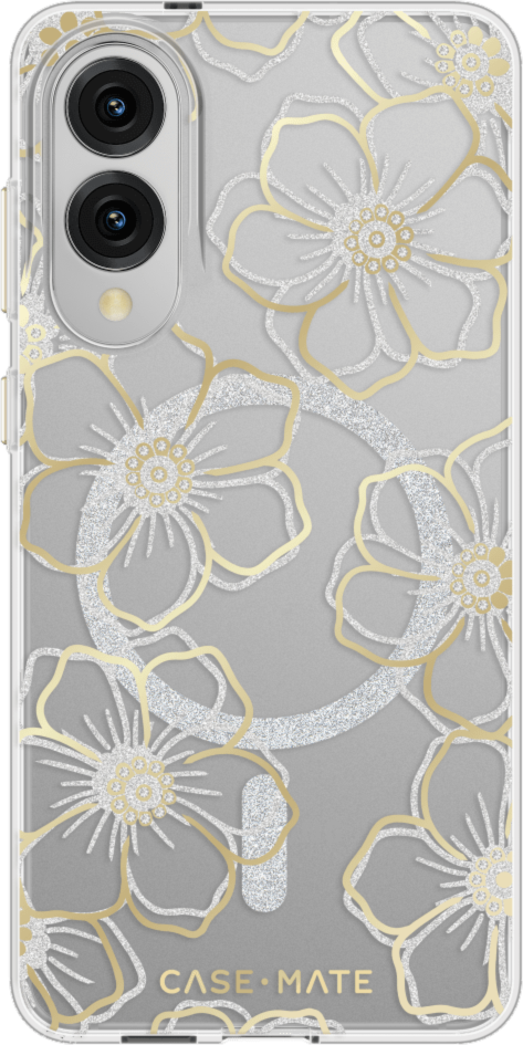 The Case-Mate Floral Gems magnetic case features an eye-catching floral design accented with shimmering gemstones, creating a stunning complement to any device.