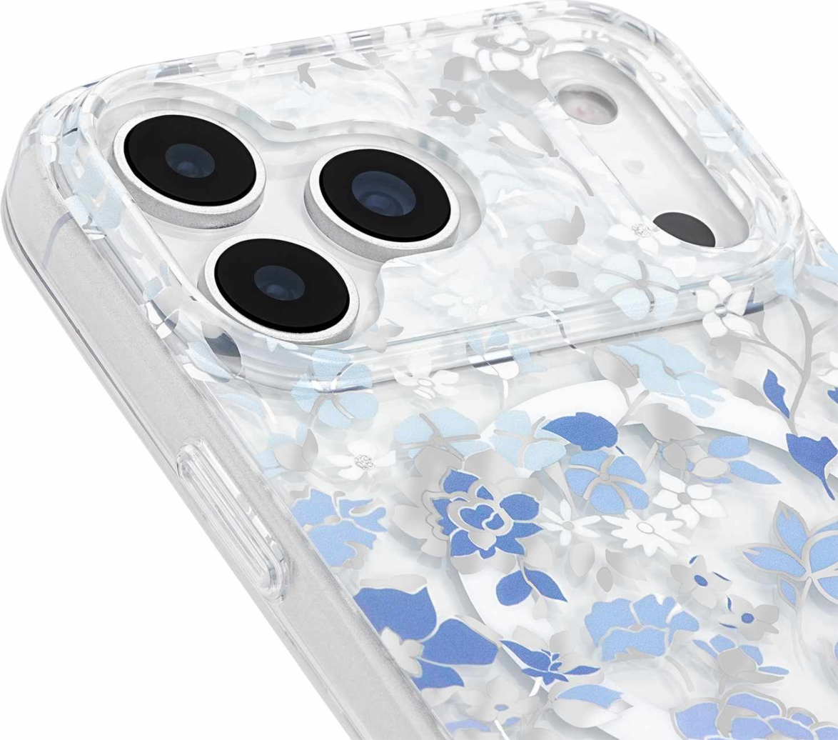 Kate Spade - Coque protectrice MagSafe Flowerbed Bleu pour iPhone 18 Pro Max/17 Pro Max