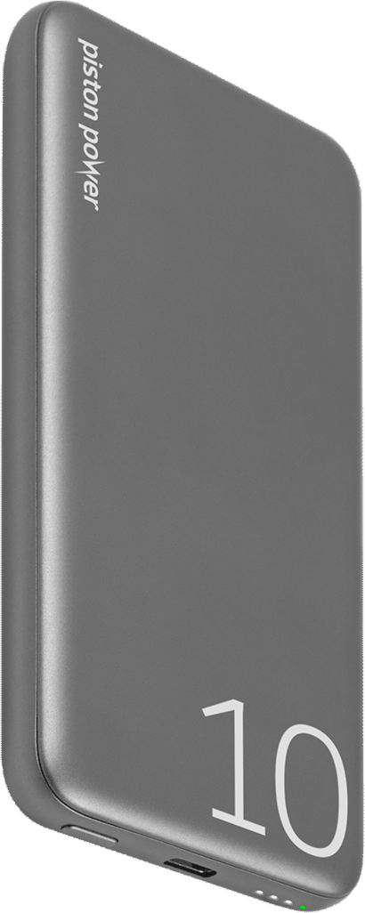 LOGiiX Piston Power 10000 mAh Aluminum Power Bank - Graphite Grey