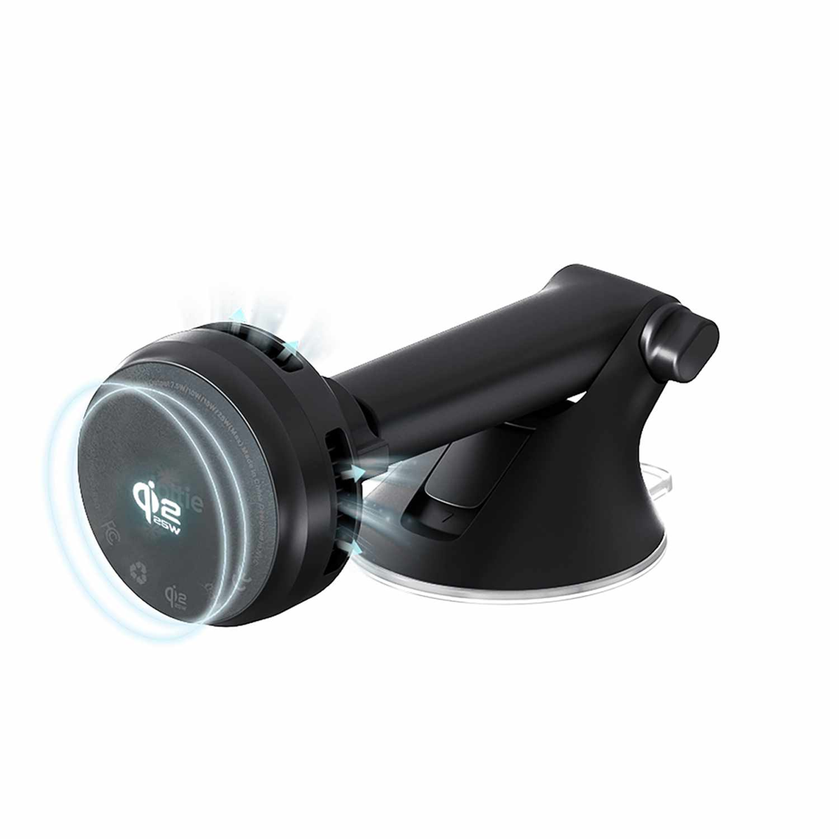 iOttie VLXWCG217AM Support Velox Pro Qi2.2 pour Tableau de Bord Magnétique et sans Fil 25W Noir