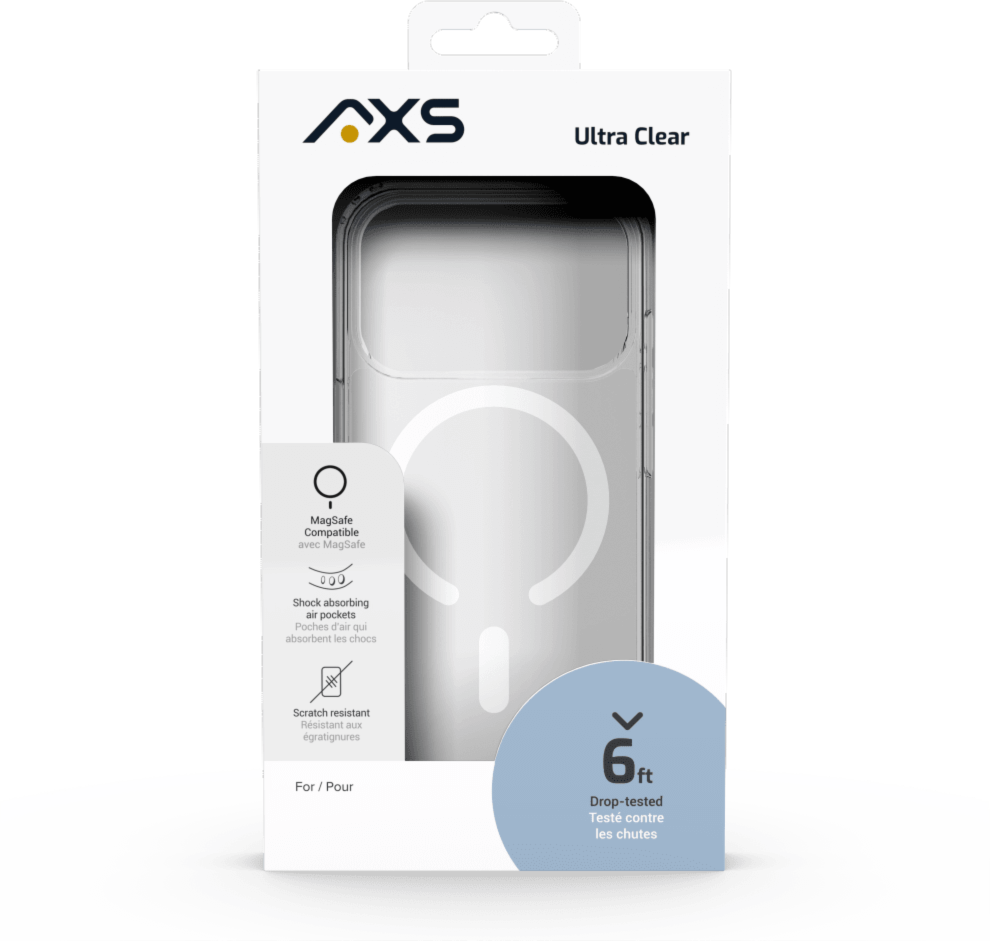 Anti-UV material offers a crystal clear design   
MagSafe Compatible
6ft drop tested to protect from drops in most everyday situations   
Raised bezel maximizes the protection of your screen by helping keep the screen from being impacted during most drops   
Designed in Canada   
Lifetime Warranty