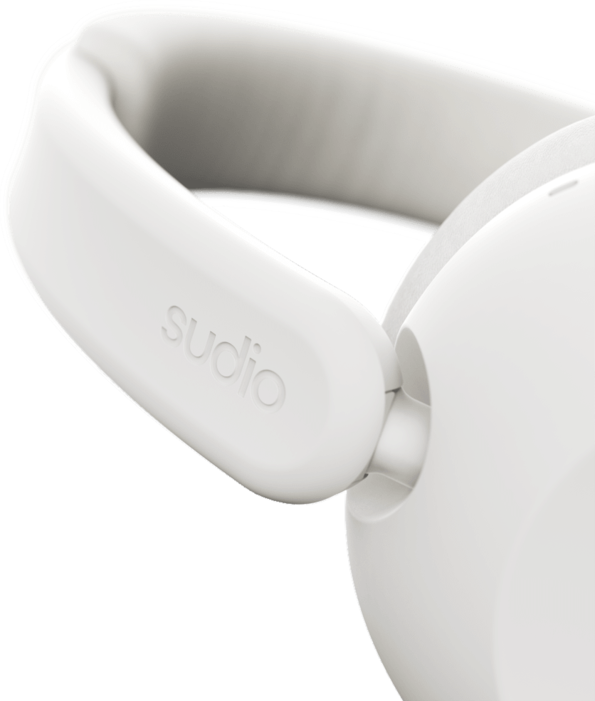 Sudio - Casque circum-auriculaire K3 avec réduction active du bruit (ANC), blanc