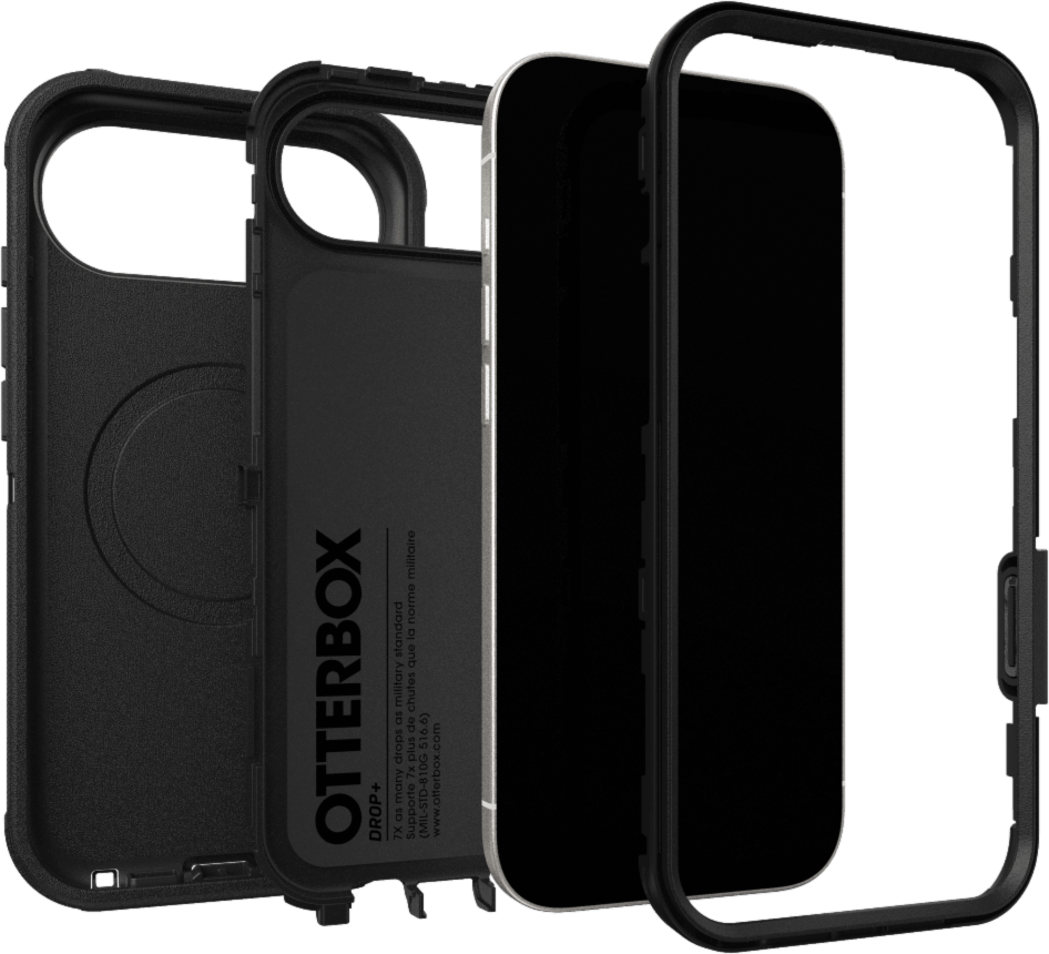 The OtterBox Defender Series Pro with MagSafe is the toughest case providing rugged protection against harsh drops. Equipped with MagSafe magnets and non-slip texturing.