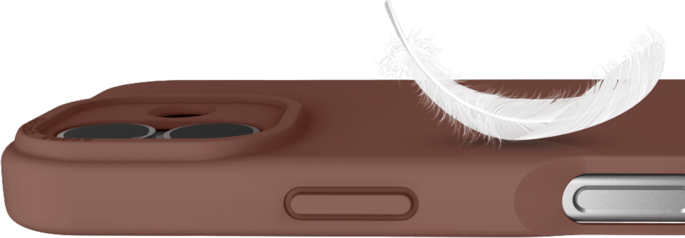 Avana AP7NAVSIKMOCC Velvet MagSafe Case Mocha pour iPhone 17