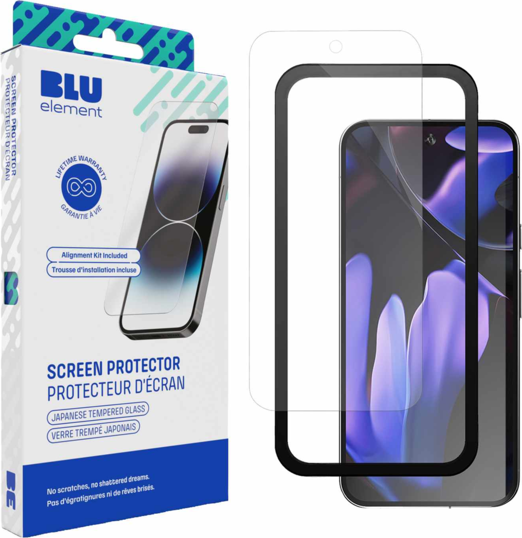 Blu Element - Protecteur d’écran en verre trempé avec trousse d’installation pour Google Pixel 11 Pro XL