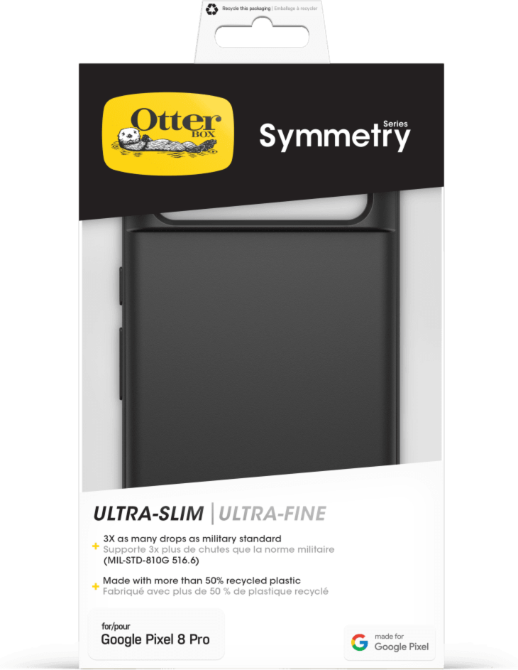Otterbox - Symmetry Series Case for Google Pixel 8 Pro - Black