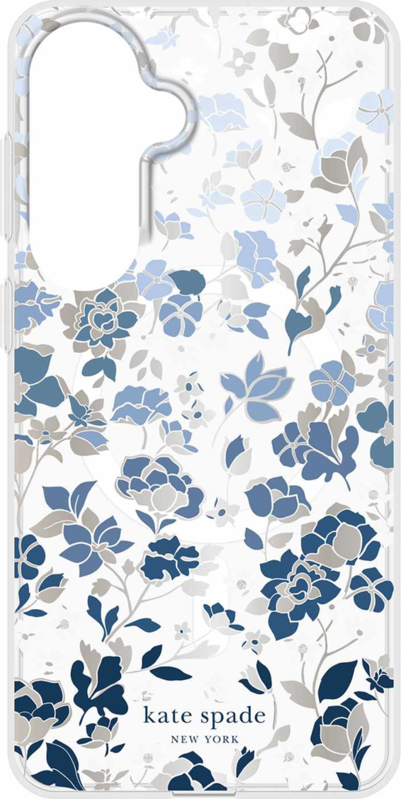 Kate Spade - Protective Case with Magnet for Samsung Galaxy S26 Plus - Flowerbed Blue