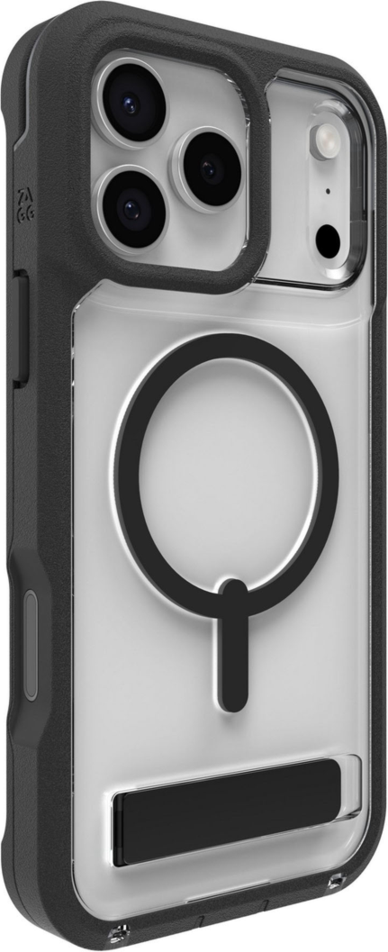 ZAGG - Rainier Snap Case with Kickstand for Apple iPhone 17 Pro Max - Black