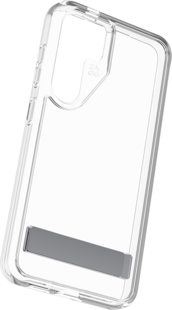 <p>Strengthened with Graphene, ZAGG's Crystal Palace Snap series case with kickstand combines an ultra-slim, crystal-clear profile with up to 13 ft of drop protection.</p>