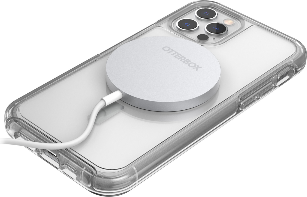 <p>The OtterBox 15W Wireless Charging Pad for MagSafe has a compact minimalist design that blends in on nightstands, countertops and workstations.</p>