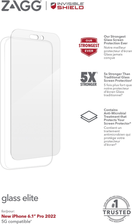 <p>ZAGG InvisibleShield Glass Elite+ Tempered Glass offers advanced strength for maximum protection.</p>