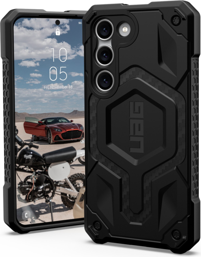 <p>The quintessential, all-terrain, rugged protective case now available with built-in magnet module. The UAG Monarch Pro case is equipped with premium materials for premium protection.</p>