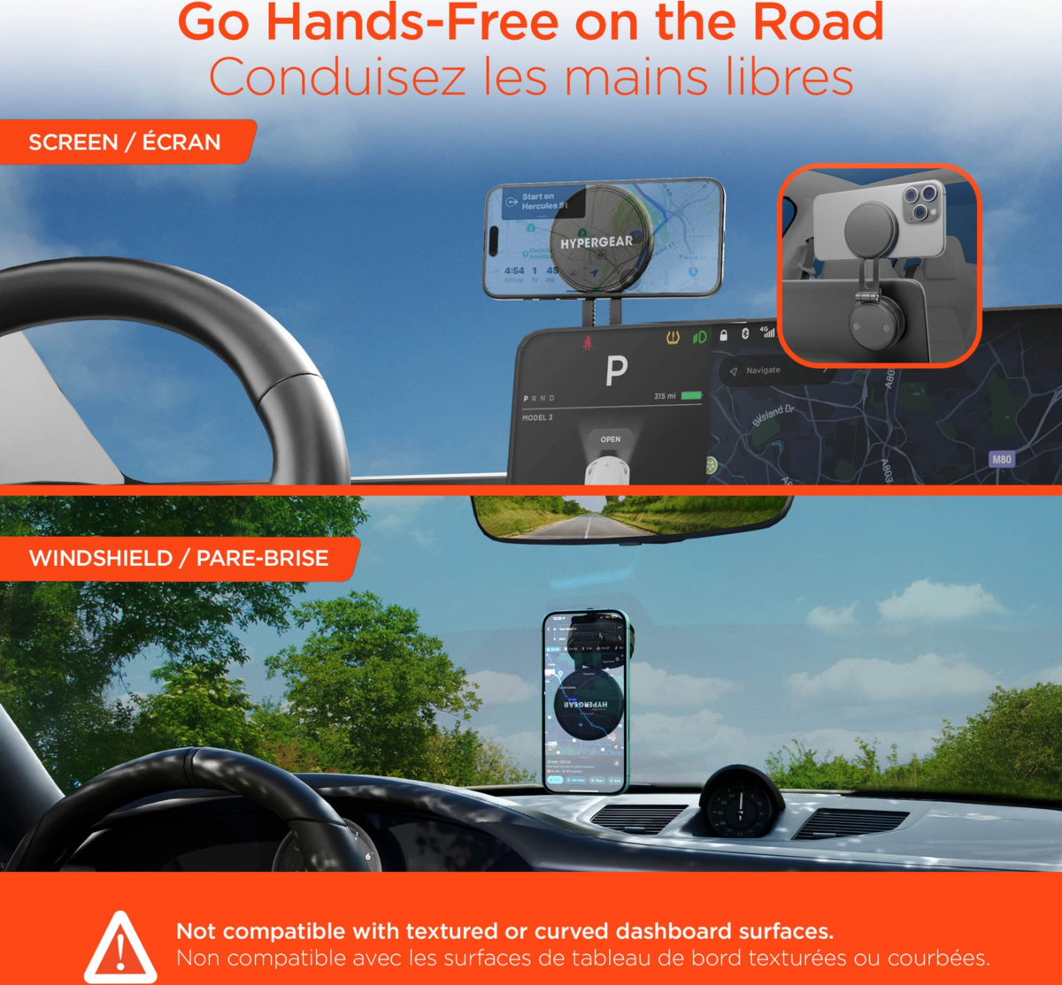 HyperGear Mag Vac Magnetic Phone Mount with Vacuum Suction Cup Base is a portable MagSafe-compatible mount with strong magnetic grip, adjustable viewing, and reusable vacuum suction for any smooth surface.