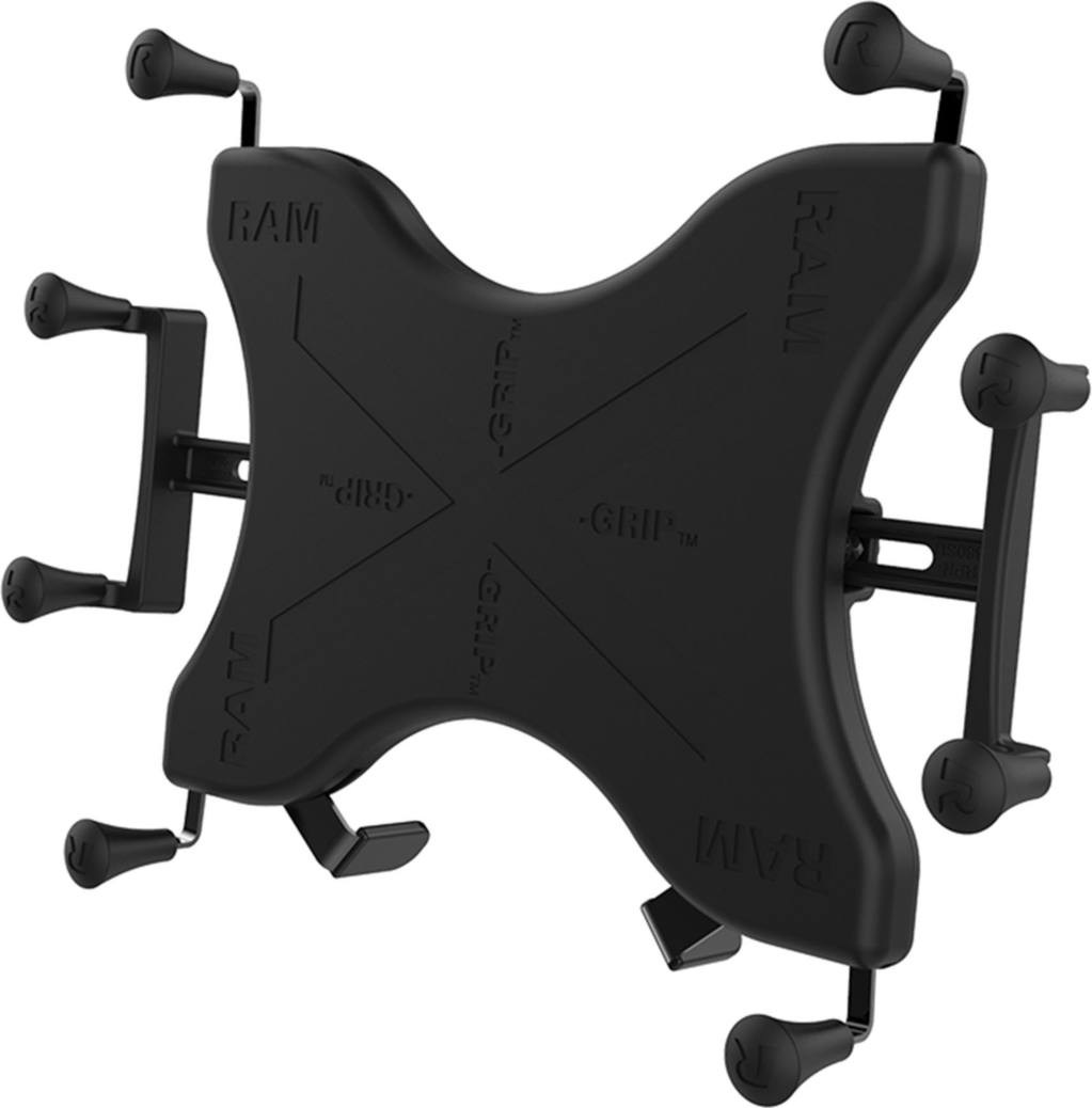 This holder by RAM consists of a composite spring loaded holder, expandable grip arms and additional bottom support keeper.