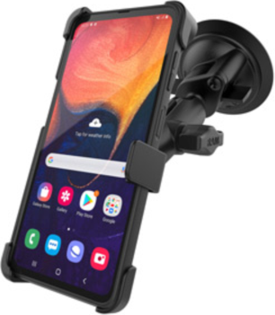 Built for Samsung’s most rugged phone, the RAM® EZ-Roll'r™ Suction Cup Mount for Samsung XCover Pro gives users the peace of mind of a sturdy RAM Mount with ease of use and quick accessibility.