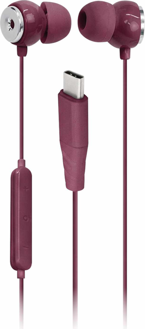 Helix/Retrak - AudioForce SE USB-C Earbuds Plum