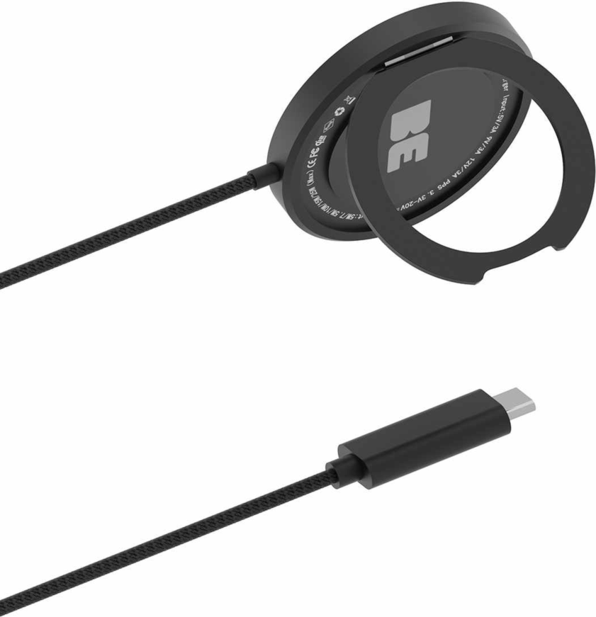 Blu Element - PowerPuck25 Wireless Charger with Kickstand Black