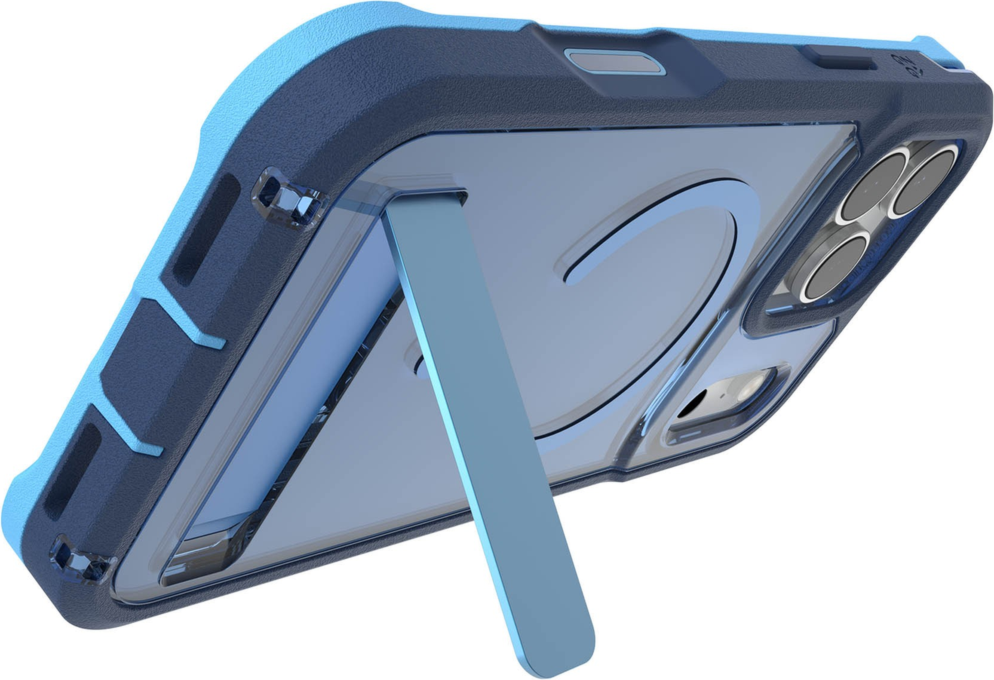 <p>Protecting devices from drops up to 22 feet, the ZAGG Rainier case offers extreme protection with a kickstand and magnetic ring compatible with MagSafe and magnetic accessories.</p>