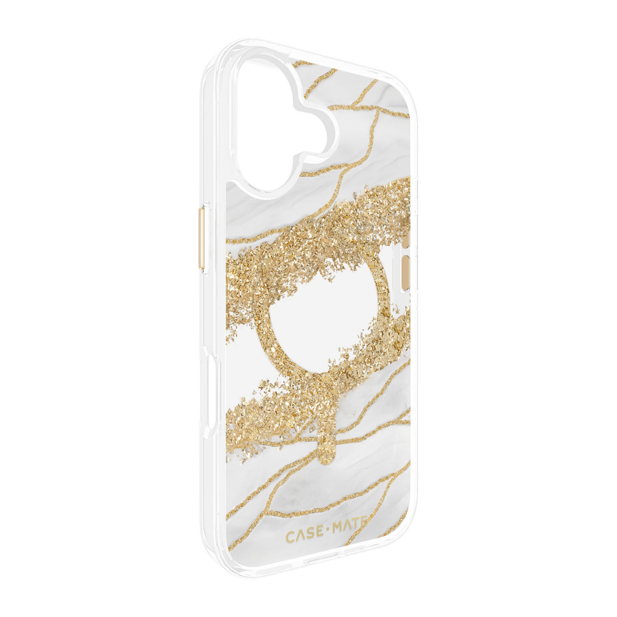 <p>The Case-Mate Karat Granite MagSafe case features a classic white granite design, accented with gold, and offers 12 foot drop protection with MagSafe compatibility.</p>
