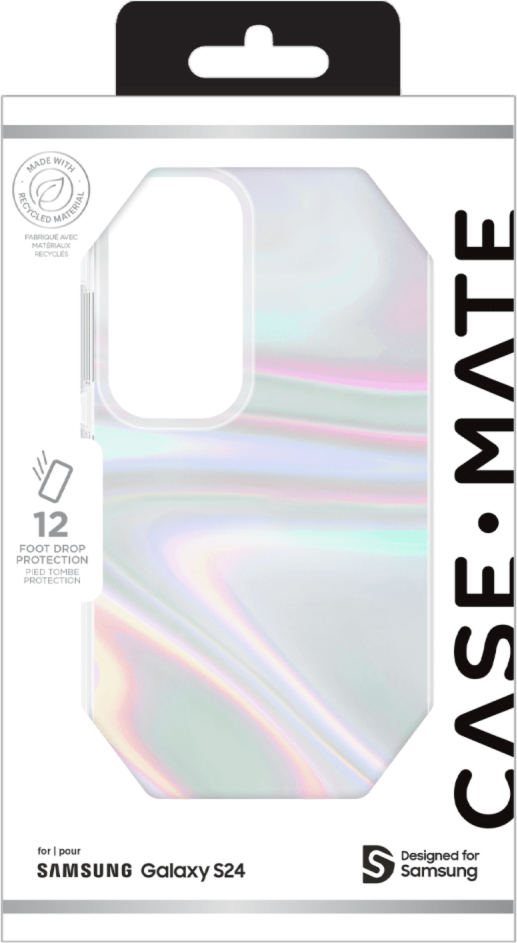 <p>Stay unique with the popular Case-Mate Soap Bubble case! The Soap Bubble case is literally a protective bubble for your phone with its 12ft drop protection.</p>