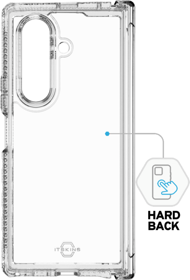 ITSKINS SGQ7HYICLTRSP Étui Hybrid_R Case Hinge Clear pour Samsung Galaxy Z Fold7