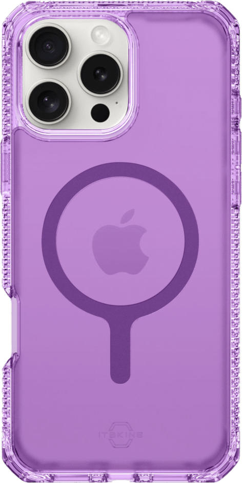 ITSKINS AP6XHBVARLIPP Étui Hybrid_R Vapor MagSafe Violet Clair pour iPhone 16 Pro