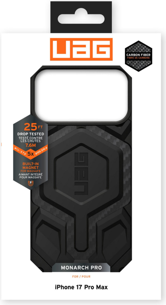 Urban Armor Gear (UAG) - Monarch Pro Case for Apple iPhone 17 Pro Max - Carbon Fiber
