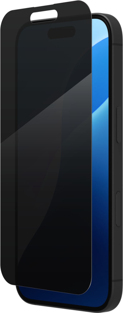 ZAGG InvisibleShield Glass Elite Privacy pour iPhone 16/15 - Noir