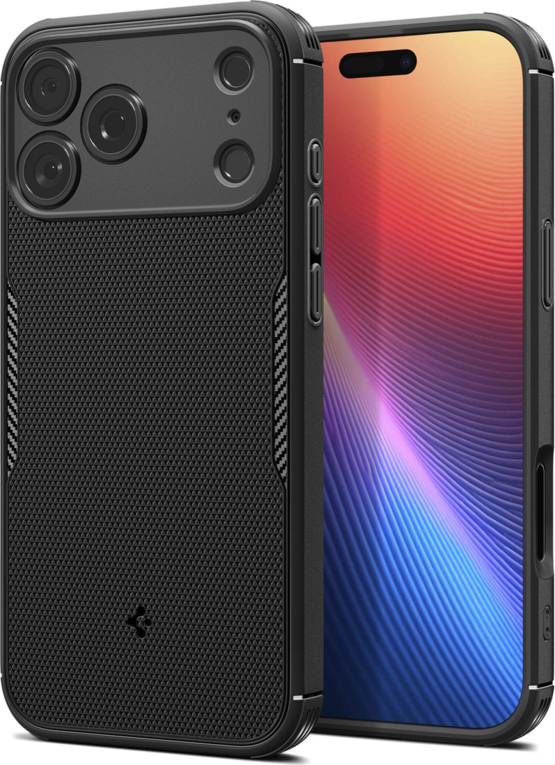 Spigen ACS09596 Étui Core Armor MagFit Matte Noir pour iPhone 17 Pro Max