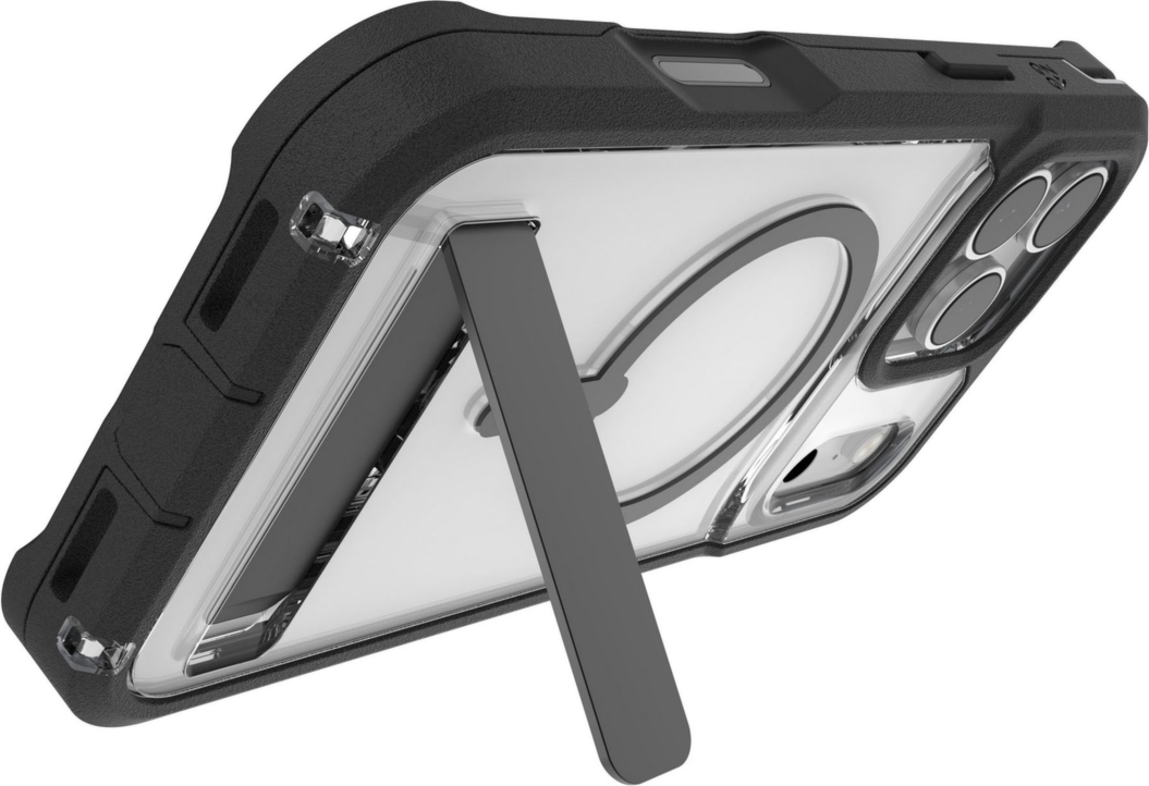 ZAGG - Rainier Snap Case with Kickstand for Apple iPhone 17 Pro Max - Black