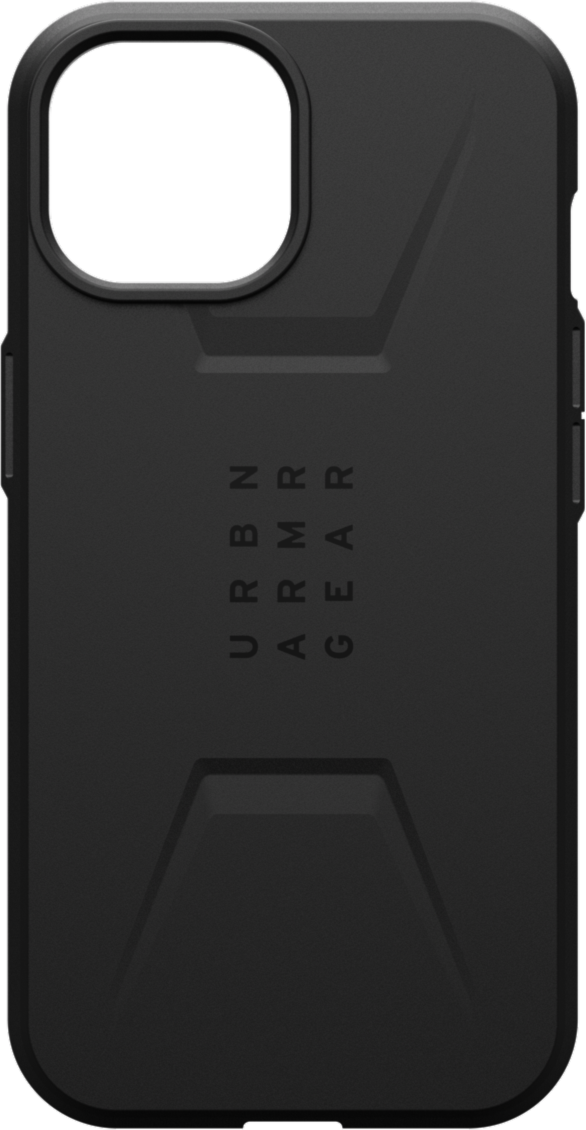 The modern yet rugged UAG Civilian case features shock absorbing construction in a lightweight design that is compatible with MagSafe charging.