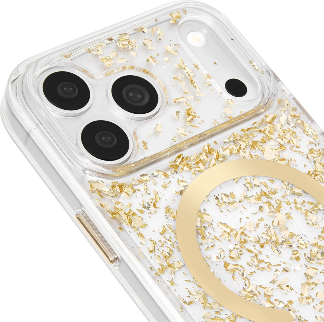 Case-Mate - Karat Flakes MagSafe Case for Apple iPhone 18 Pro Max/17 Pro Max - Gold